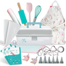 Tovla Jr. Kids Baking Gift Set with Storage Case - Unicorn Baking Gift Set fo...