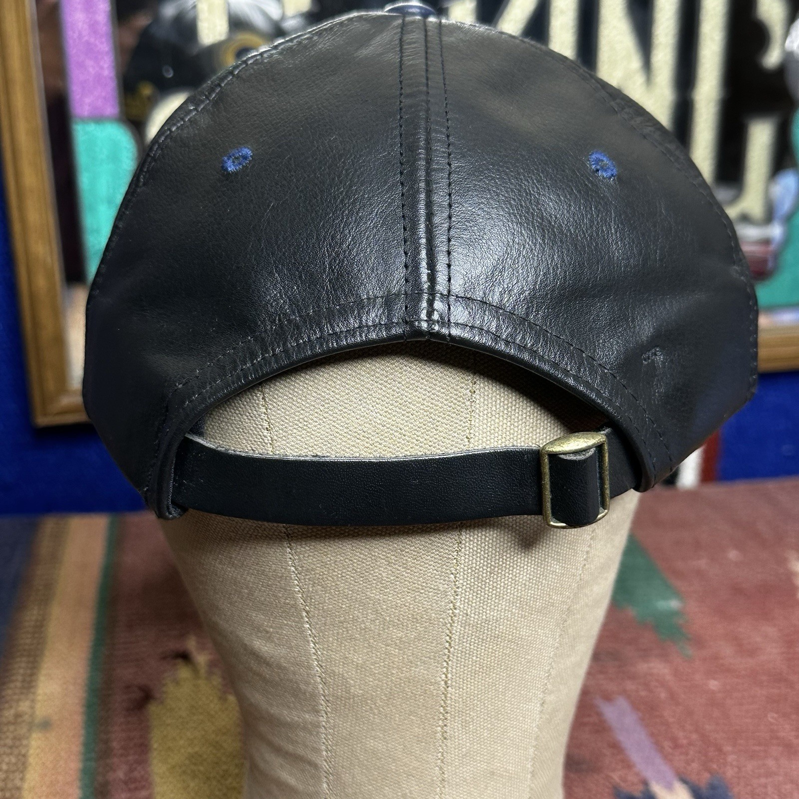 Vintage Rams Strap Back Hat Adjustable Leather Ha… - image 4