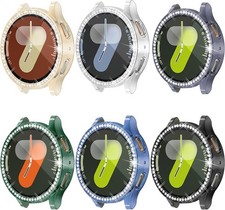 6-Pack Bling Screen Protector for Samsung Galaxy Watch 7 40mm with Rhinestones