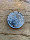 1 OZ 1993 Fine Silver .999 Round Happy Easter Bunny Basket Tulips Eggs