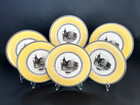Set of 6 Villeroy & Boch Audun Chasse “The Hunt” Dinner Plates 10 3/4”