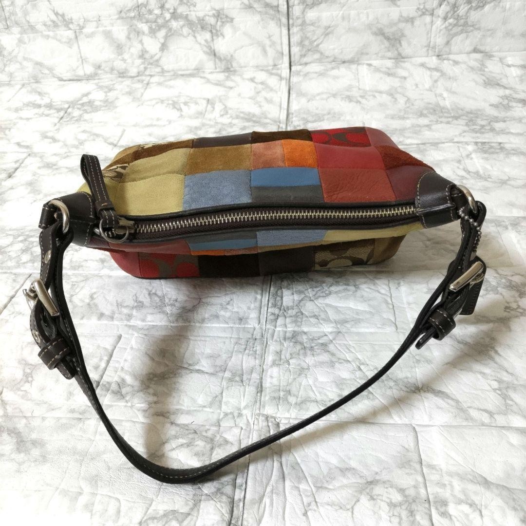 Coach 8J97 Patchwork Small Hobo Shoulder Bag Brow… - image 10