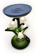 Bath & Body Works Glowing Light Flowers 3-Wick Pedestal Candle Holder New 