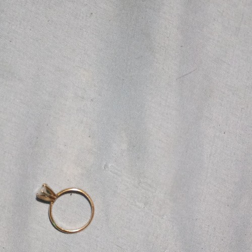 14k Yellow Gold Marquise White Diamond Solitaire Engagement Ring Size 5