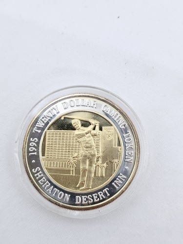 Desert Inn $20 .999 Silver Gaming Token 1995