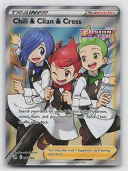 Chili & Cilan & Cress 258/264 Fusion Strike Full Art Ultra Rare