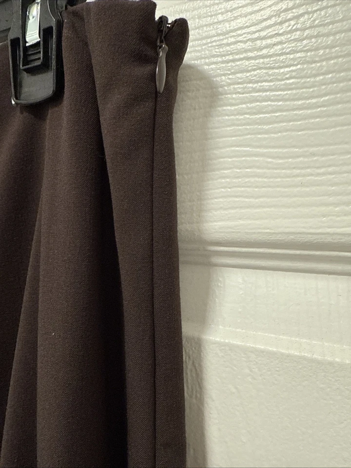 Falda Sunny Leigh Talla 8 Bordada Floral Acampanada Línea A Western Boho Marrón Foto 4 de 4