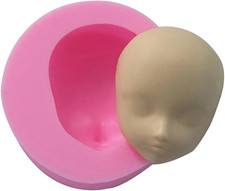 Doll Face Mold - Cute Face Silicone Molds Doll Faces for Crafts - Fondant Cake D