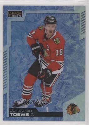 2020-21 O-Pee-Chee Platinum Arctic Freeze /99 Jonathan Toews #142 a2k
