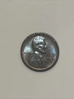 1954-P Philadelphia Lincoln Wheat Cent Penny US 1c Coin UNC BU Color Toning