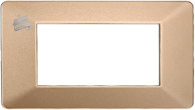 4 Module Gold Plate Compatible Vimar Plana Stylish Socket Switch Holder