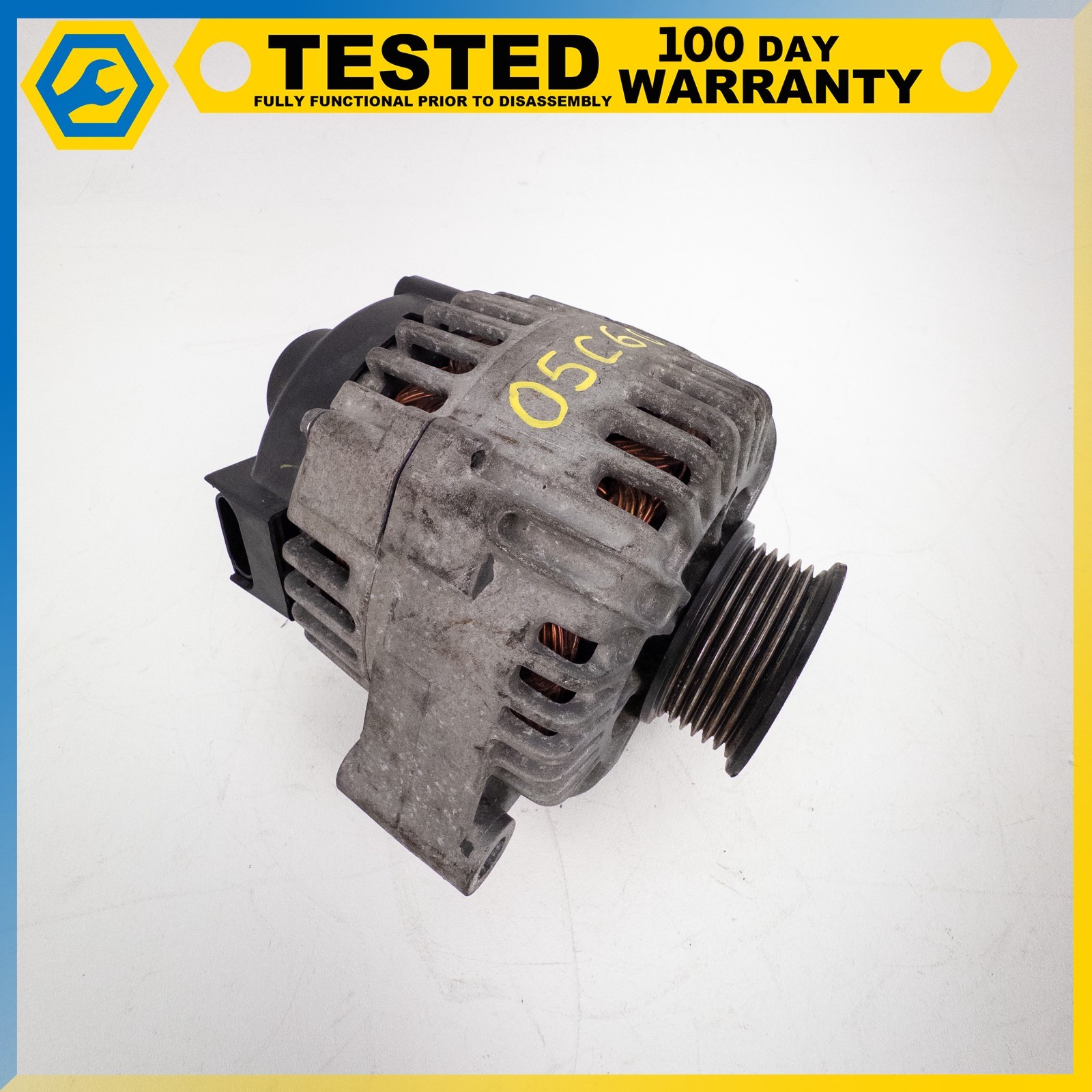 05-13 CHEVROLET CORVETTE C6 ENGINE HAIRPIN HIGH OUTPUT ALTERNATOR ASSEMBLY OEM