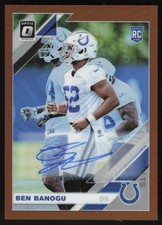 2019 Donruss Optic Rookies Autographs Bronze Ben Banogu #124 Indianapolis Colts