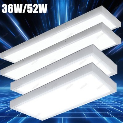 LED Panel Deckenleuchte 100cm Flach Bad Deckenlampe 6500K IP44 Wasserfest Weiß