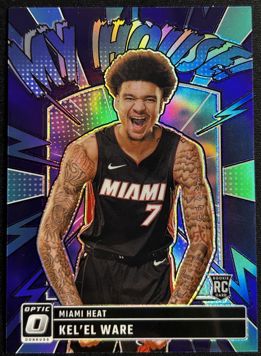 2024-25 Donruss Optic Kel'el Ware My House RC Purple Rookie #11 Heat