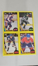 1987-88 Topps - Box Bottoms Ron Francis, Dale Hawerchuk, Mats Naslund #I-J-KL...