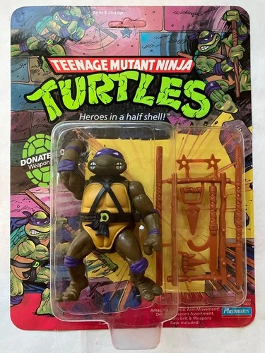 Teenage Mutant Ninja Turtles DONATELLO Playmates Vintage MOC Sealed, Card Warp