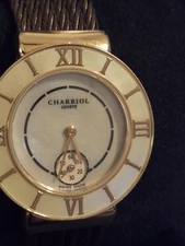 LADIES SWISS MADE CHARRIOL GENEVE COPPER COLOR MOP FACE QUARTZ WATCH NEW BAT