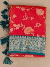 SAREE BLOUSE INDIAN NEW SARI PAKISTANI WEDDING DESIGNER BOLLYWOOD PARTY WEAR