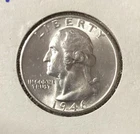 1946 S Washington Quarter BU 90% Silver U.S. Coin