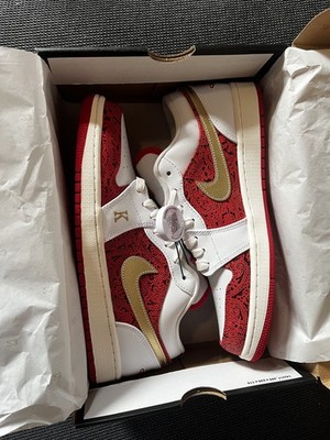Nike Air Jordan 1 Low Se Red Spades. Größe 43.