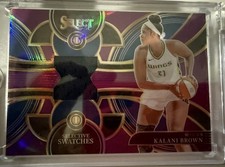 Kalani Brown 2024 Panini Select WNBA Purple Selective Swatches Patch /49 WINGS
