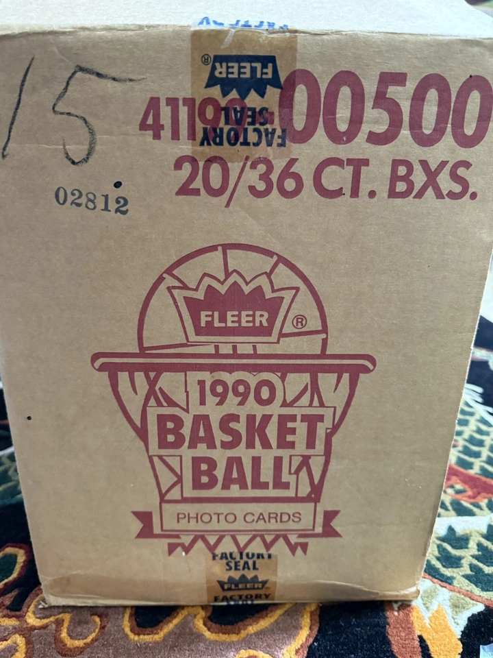1990 Fleer Basketball Wax Box 36 Packs Factory Sealed Michael Jordan Case Fresh! - Image 4 of 4