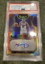 2022-23 Keegan Murray Top Shelf Tie Dye Prizm Auto /25 Gem Mint PSA 10 Kings
