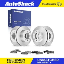 Front Rear Brake Rotors Ceramic Pads for 2006-2017 Chevy Express 2500 4.8L