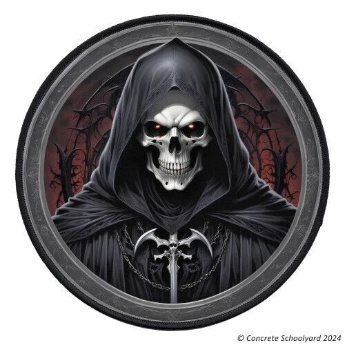Grim Reaper Patch Up to 25cm, Large Iron On Jacket Backpatch Metal Punk Biker MC - Image 1 of 1