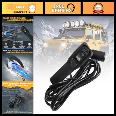 12ft Winch Hand Held Remote Control for Ford Ram Power Wagon - Compatible with W