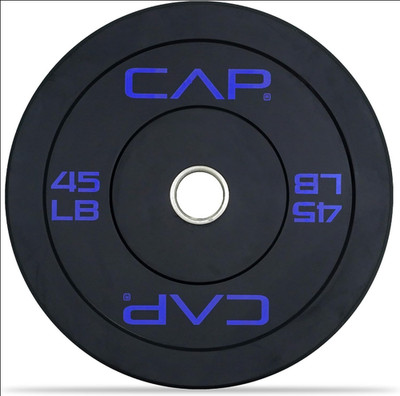 New Rubber Olympic Bumper Plate, Multiple Weight & Color Options