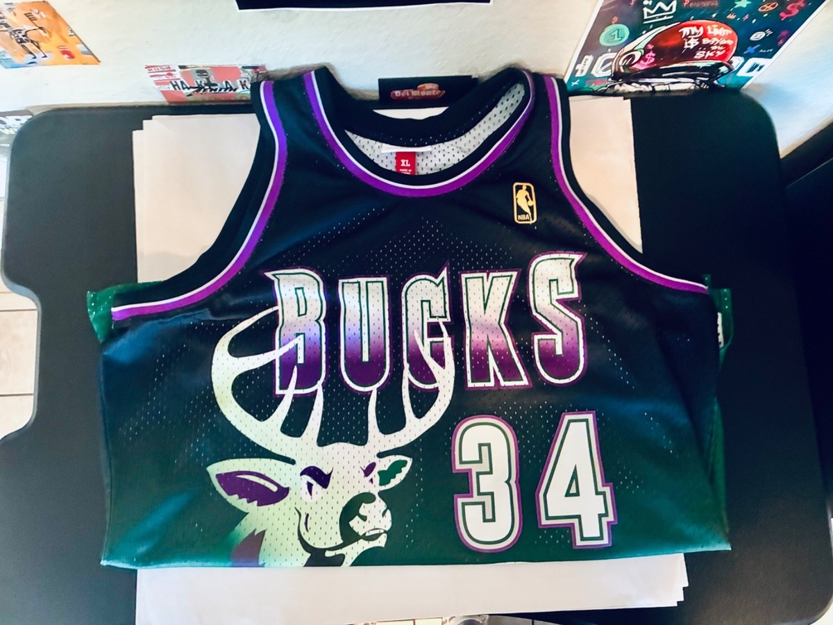 2 NBA Hardwood Classics Jersey Bundle XL Ray Allen Bucks / Large
