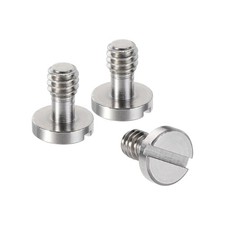 1/4" Screw Mounting 0.24" Thread Alloy Steel 3pcs