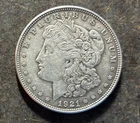1921 Morgan United States Silver Dollar Coin- No Reserve
