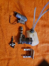 OS Engine - OS Max 25 RC Motor W/fuel Tank Muffler And Mount - Nice - JT25