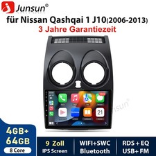 8Kern 4+64B Für Nissan Qashqai J10 2007-2016 Carplay Autoradio Android 15 GPS 4G