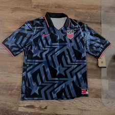 Blue USA Soccer Jersey with Black Detailing from Pelé Soccer - Brand New!