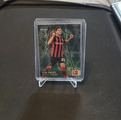 Piero Hincapie /175 Aqua 2021-22 Topps Stadium Club Chrome Bundesliga #70