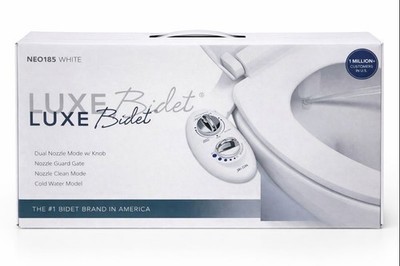 LUXE Bidet Neo 185 Non-Electric Bidet Toilet Attachment w/ Self-cleaning