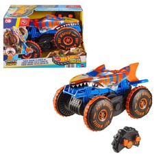Hot Wheels JFR39 Monster Trucks Tiger Shark Climber RC Vehicle, Battery-Powered