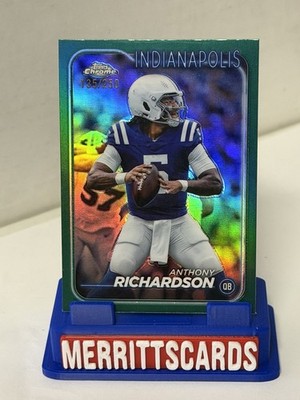 Anthony Richardson #85 Topps Chrome 2024 - TEAL REFRACTOR /250