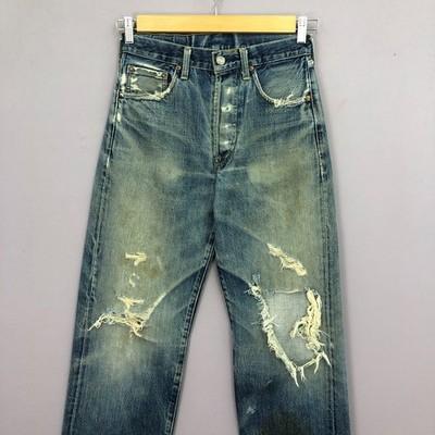 Vintage 90s Levi's 503B Jeans Distressed Selvedge Men's Faded Wash