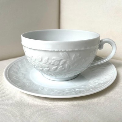 Bernardaud Louvre Cafe au Lait Cup Saucer Limoges Porcelain Unused