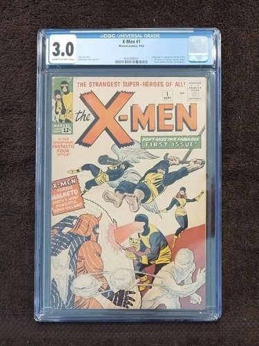 X-Men #1 (1963) Vintage Origin & 1st Appearance Magneto G/VG CGC 3.0 Comic