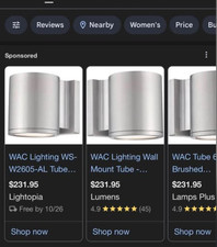 WAC Lighting WS-W2605-AL Tube Energy Star LED...