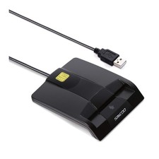 Sleek USB Smart Card Reader for Military ID - Compatible with Windows & Mac