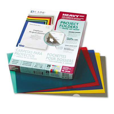 Cline Products Cli-62130 C-line Recycled Colored Project Folder