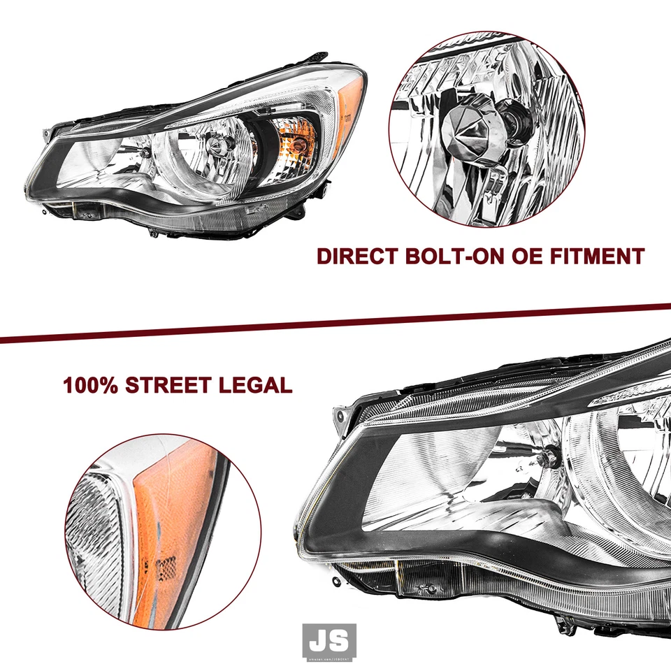 Par de faros estilo OE para Subaru Impreza XV Crosstrek 2012 2013 2014 2015 Foto 4 de 4