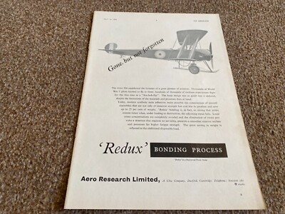 FABK25 WERBUNG 11X8 AERO RESEARCH LIMITED - REDUX BONDING PROCESS